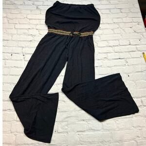 Lucky Brand Navy Romper size XS strapless elastic waist and top A721